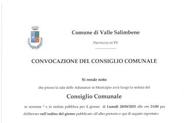 Convocazione Consiglio Comunale